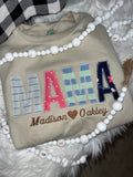 Mama sweatshirt diamond stitch