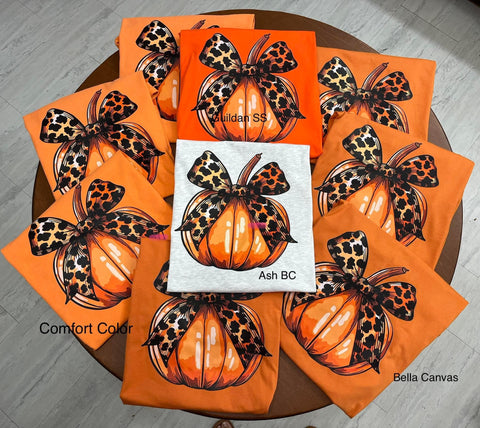 Cheetah pumpkin tee