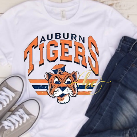 Retro Auburn tee